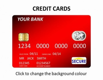 Credit cards powerpoint template