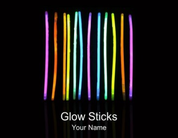 Glow stick powerpoint template