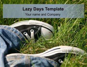 Lazy days powerpoint template