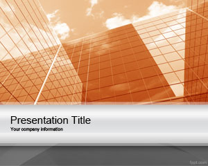 Orange corporate powerpoint design