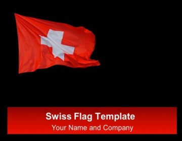 Swiss flag powerpoint template