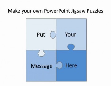 Jigsaw pieces powerpoint template