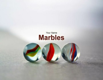 Marbles powerpoint templae