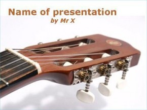 Acoustic guitar powerpoint design