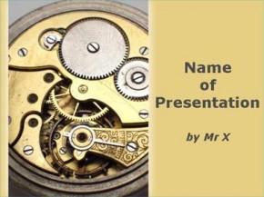 Clock mechanism powerpoint design