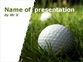 Golf ball powerpoint design
