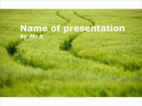 Green field powerpoint design