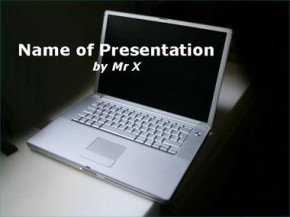 Laptop powerpoint design