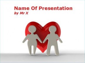 One big love heart powerpoint design