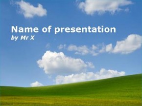 Peaceful landscape powerpoint design
