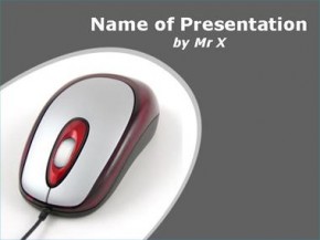Red mouse powerpoint design