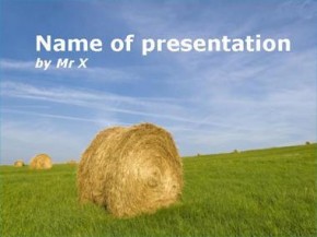 Bundle of hay powerpoint design