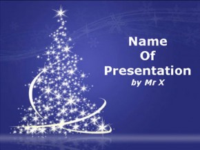 Christmas tree powerpoint design