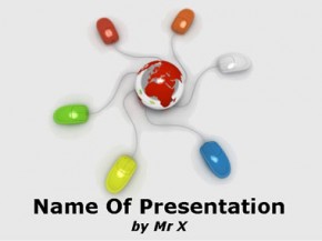 Colorful network powerpoint design
