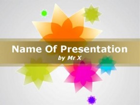 Colorful spring powerpoint design