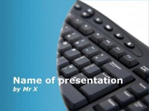Computer keyboard powerpoint design