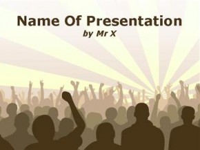 Crowded concert powerpoint design