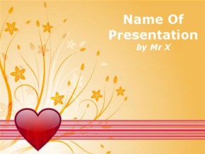 Floral love powerpoint design