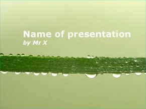 Green stem powerpoint design