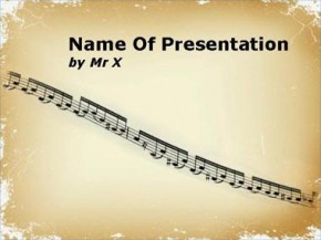 Old music powerpoint design