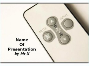 Remote control powerpoint design