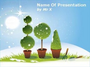 Snow garden powerpoint design