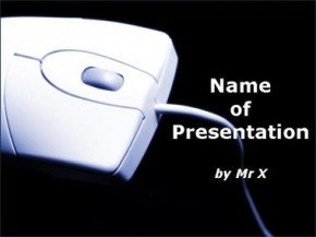 White mouse powerpoint design