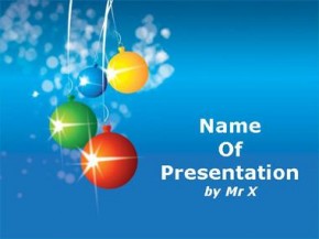 Xmas balls powerpoint design