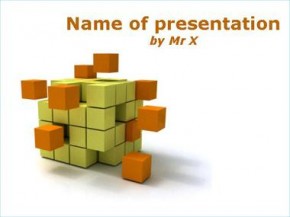 Orange disaggregation powerpoint design